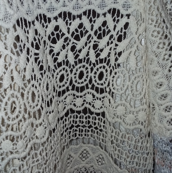 NWOT Mudd knit sweater with crochet back- oversized loose fit - Picture 7 of 8